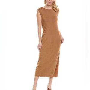 Stateside Camel Sleeveless Midi Dress